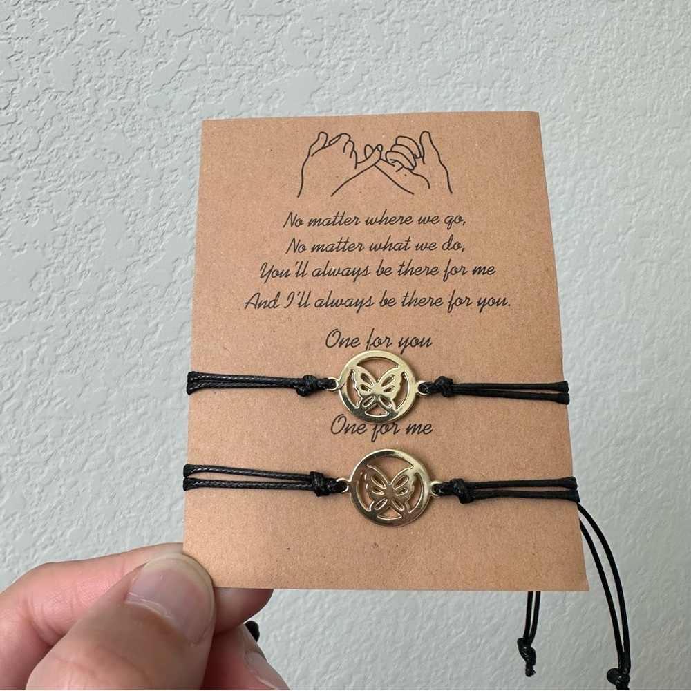 Butterfly Friendship Bracelets Butterfly Matching Bracelet Set